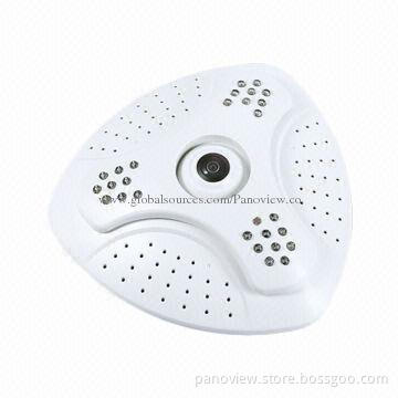 Fisheye Camera with Wi-Fi, 360 Degrees Wide Angle, Easy to Install at DIY Level
